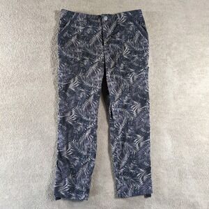Democracy Women's Size 8 Palm Leaf Print Cargo Pants‎ Flex-ellent